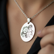 Line Art Necklace -Forza