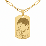 Line Art Necklace - Paperclip Chain